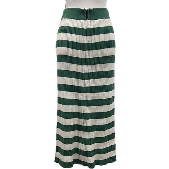 Anthropologie Daily Practice Slim Ribbed Knit Front Zip Slit Maxi Tube Skirt - Picture 7 of 15